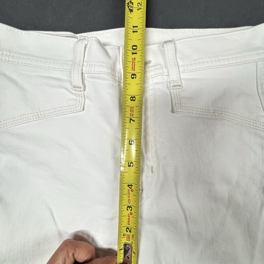 GAP Wide Leg Sky High Cropped Jeans White SAILOR Womens Petite 24/00P Denim - Picture 5 of 11